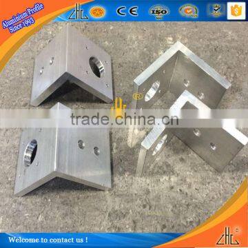 Aluminium black anodizing part , aluminium corner edge precision aluminum cnc manufacture in Foshan