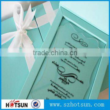 Elegant Acrylic Wedding invitation cards Custom