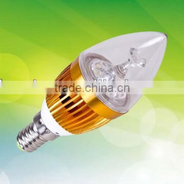 CE ROHS CE CERTIFICATE E14 3W LED CANDLE BULB