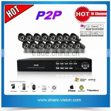 economic 16 channel cctv dvr kits , dvr recorder video recorder with cameras