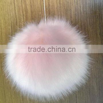 10CM-15CM Pink Fake Fox Fur Faux Fur Pompom Ball