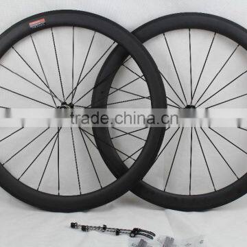 Ultra Light 700C 50mm Clincher Carbon Wheels 23mm Width Road Bike Wheels Bicycle Wheelset