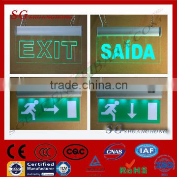 SGA-6024 exit lights illuminated exit signs emergency exit sign board