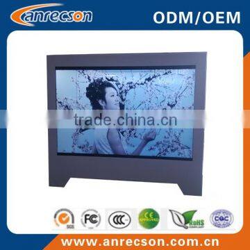 22" transparent lcd IR touch product showing case