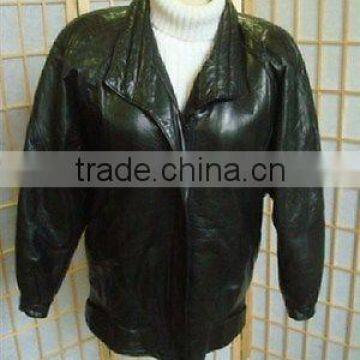 Great Black Woman's Leather Coat Jacket