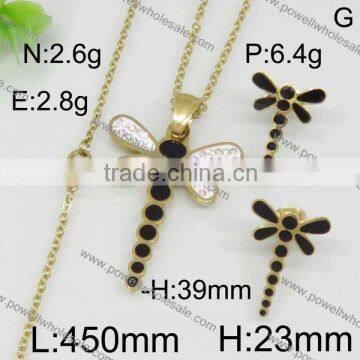 New Arrival Popular Gold Color African Animal and Women Sex Image Jewelry Set