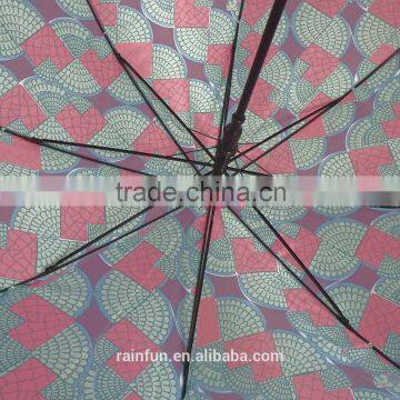 Long Outdoor Full Printing Wooden Handle Umbrella photo-4