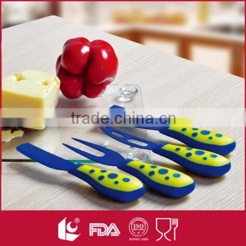 3Pcs Soft Cheese Knife set Cheese Slicer with a Fork for Cutting Cheese