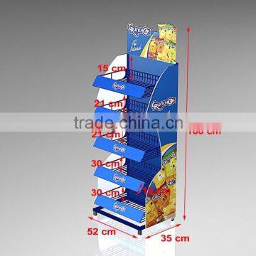 Metal Material wire basket snake food display stand