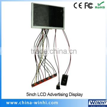 Mini display advertising usb monitor portable mini tv 5 inch led monitor