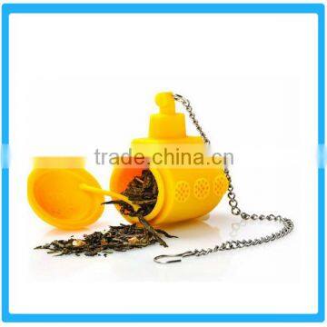 Submarine Shape FDA Silicone Tea Strainer