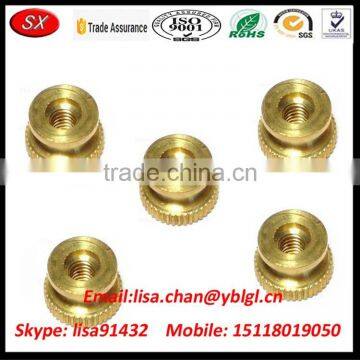 Directly Cutom Brass Inserts Straight Knurling CNC Nut photo-4
