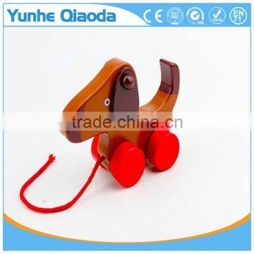 Top Quality Pull Along Wiggles Dog Wooden Toy Make a Fun Baby photo-4