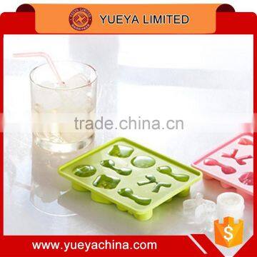 FDA Fancy Butterfly Knot Shaped silicone Ice Tube Tray-Green