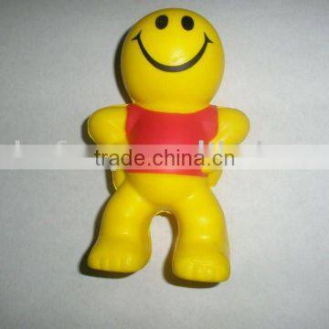 PU antistress smiling face squeezing toy