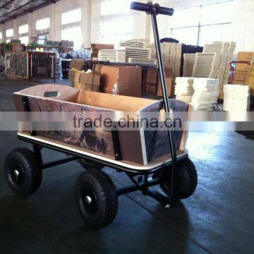 Deluxe Wooden Wagon for Kids TC4203B photo-3
