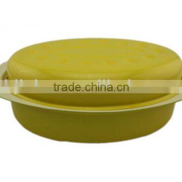 Nice Yellow Oval Ceramic Coating Roaster Pan photo-2