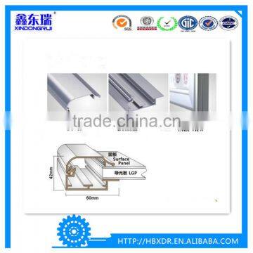 China OEM aluminum factory high quality aluminum profile for poster frames and slim LED advertising light boxes frames