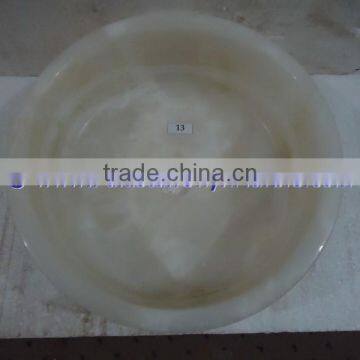 NICE & SHINE PURE WHITE ONYX ROUND BOWL SHAPED SINKS AND BASINS photo-6