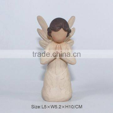 Hot Selling Wood Resin Angel Statue Crafts photo-3