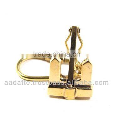 Brass Keychain Nautical Folding Anchor Brass Marine Key chain