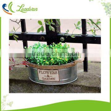 Custom Antique Metal Planter for Hoome