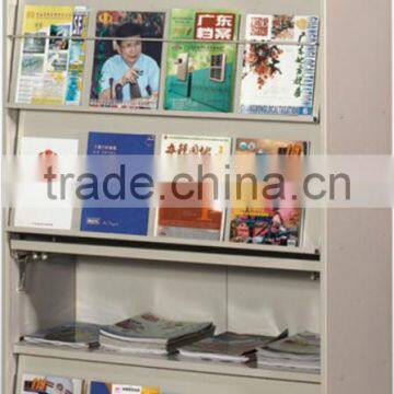 Modern semi-automatic shelf for periodical,magazine rack,modern public office bookshelf