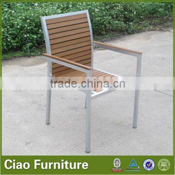 Outdoor Plastic Wood Table Set Garden Coffee Table and Chair photo-6