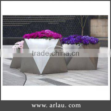 Arlau extra large planters,stainless steel planter box