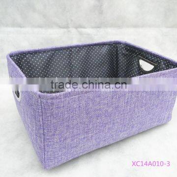 Fashion Cloth Storage Basket With Polyester Lining photo-3