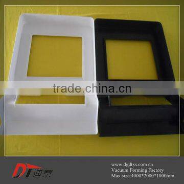 Custom Black and White Plastic Outline Vacuum Forming Part photo-3