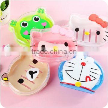 wholesale cartoon plastic soap case soap holder soap container