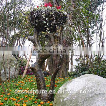 Cast bronze garden metal tree sculpture