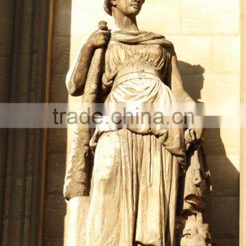 Large Outdoor Stone Carving Marble Justice Statue for Garden Decoration photo-3