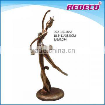 Small resin figurines ballet girl