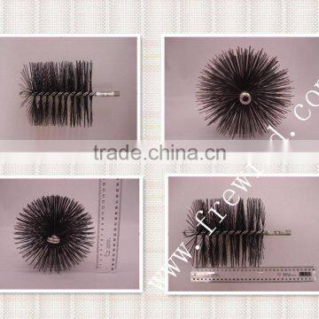 6" card wire round chimney brush