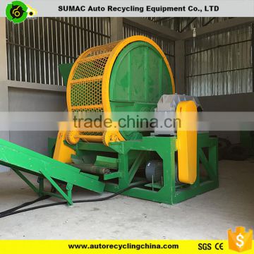 Tire rubber crusher / Waste tyre recycling shredder