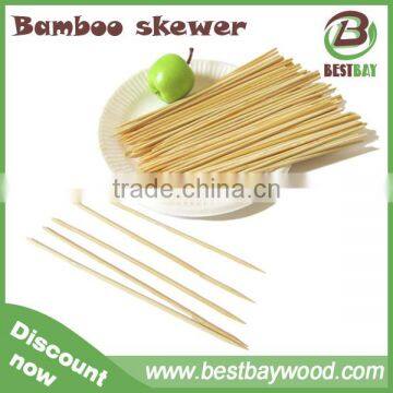 BBQ tools rotating bbq bamboo sticks round skewer