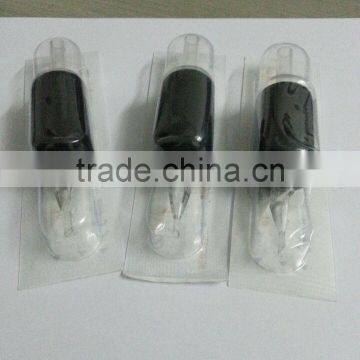 20PCS Prime Tattoo Tube - 1" Black Sterile Disposable Tattoo Grips With Clear Tip photo-2