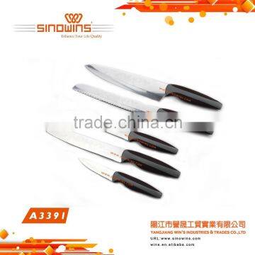 A3391 New Design Hot Sale 5pcs Stainless Steel Knife Set With Titanium Plated photo-6