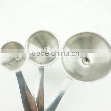 42134 3PCS Latest Popular High Quality Small Stainless Steel Funnel