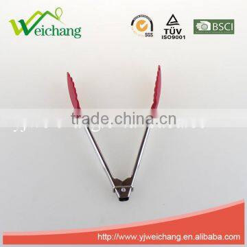 WCL025 Stainless Steel 7Inch Multicolor Nylon Food Tongs Kitchen Tools photo-3