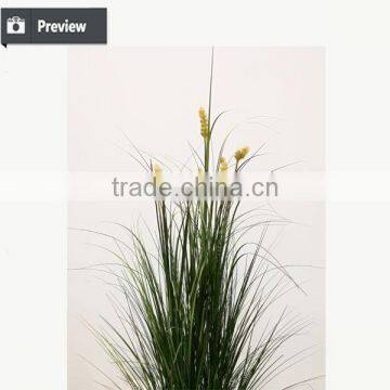 Artificial Grass Synthetic Onion Grass With Cattails Spray Fake Grass in Pot photo-2