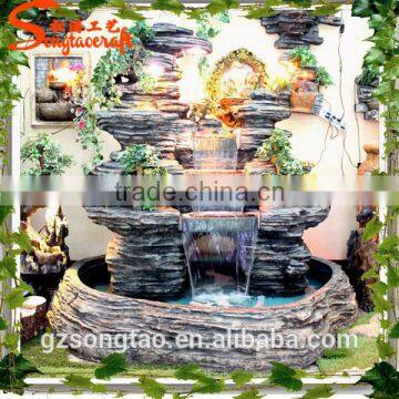 Song Tao mini three steps artificial Rockery Fountain Garden Waterfall