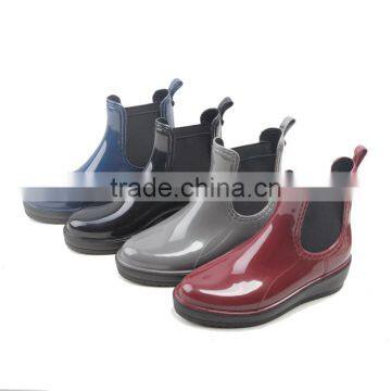 Women Platfrom Rain Boots Ankel Chelsea Boots photo-5