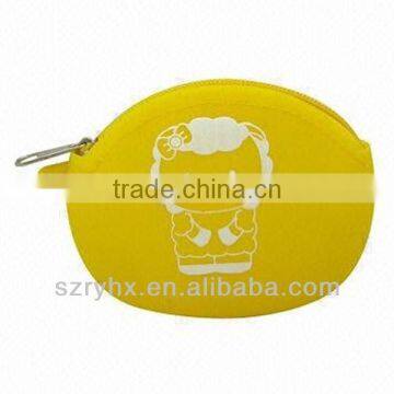 small silicone zipper coin purse,customized logos are welcome