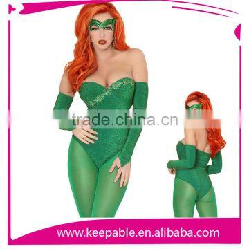 Columbian Perilous Vines Costume Sexy Supervillain Halloween Costumes for Women
