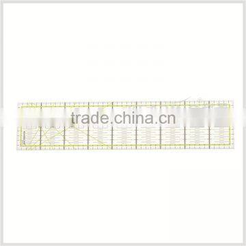 Kearing pro arcylic Double-Colored Grid Lines 45cm*10cm Rectangular patchwork ruler with scale range for sewing cutting#KPR4510