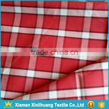 High Grade Woven 100 Cotton Yarn Dyed Red Plaid Fabric to Make Shirt photo-2