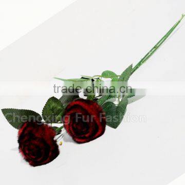 CX-A-69B China Factory New Products Rex Rabbit Fur Indian Wedding Flower photo-3
